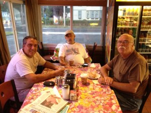 I even brought the warm memory of this motley crew at my old coffee shop in CT, their motto: 'Come for the coffee, stay for the abuse." Really.